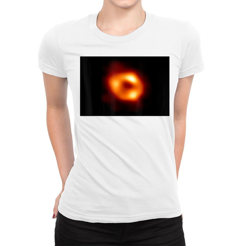 First Image Of Black Hole In Our Milky Way Galaxy 2022 T Shirt Ladies Fitted T-Shirt by saldeenshakir | Artistshot