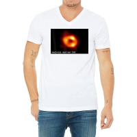 First Image Of Milky Way Black Hole 2022 Sagittarius A T Shirt V-neck Tee | Artistshot