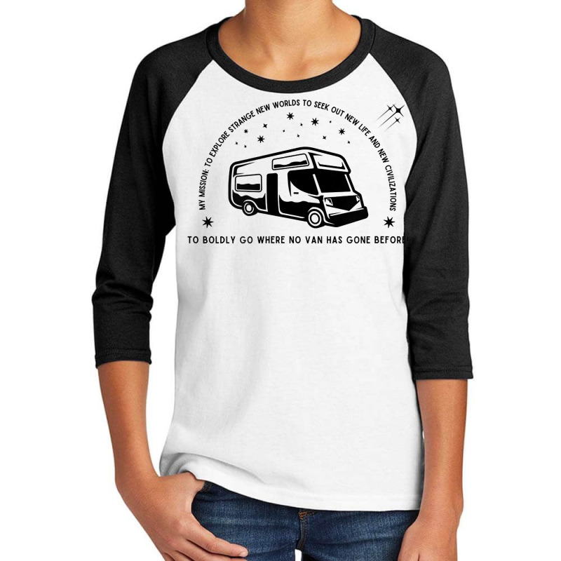 Campervan Epic Adventure T! Fun Graphic Trekkie Stargazer Rv T Shirt Youth 3/4 Sleeve by KretschmerBridge | Artistshot