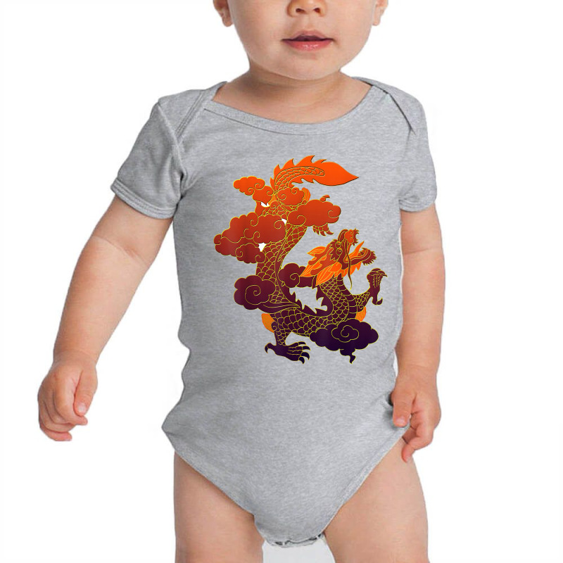 Chinese Dragon Tattoo T Shirt For Dragon Lover Baby Bodysuit | Artistshot