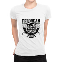 Delorean Machine Ladies Fitted T-shirt | Artistshot