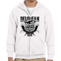 Delorean Machine Youth Zipper Hoodie | Artistshot