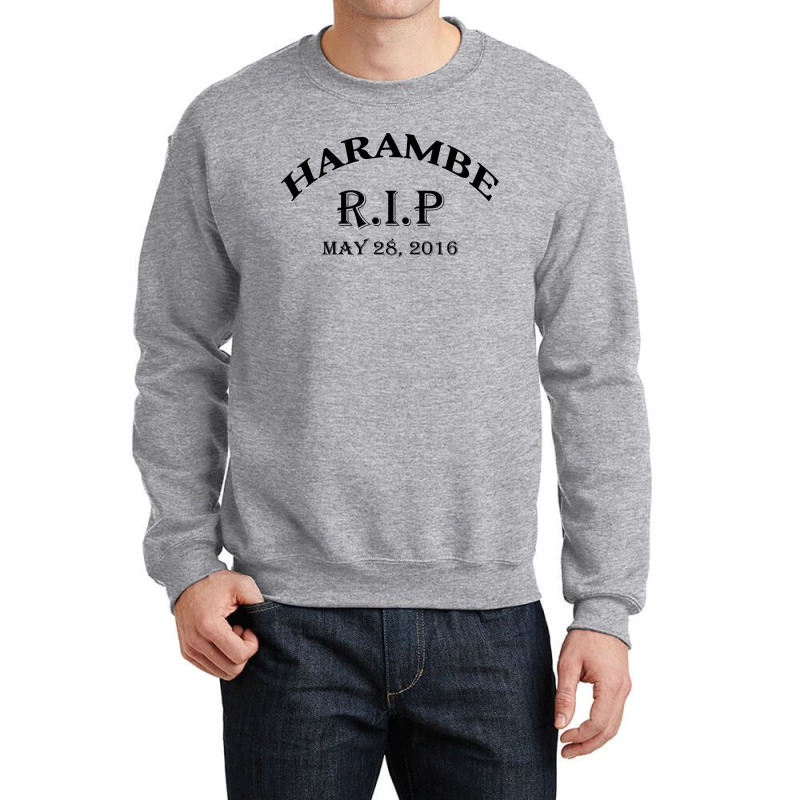 Harambe Rip May 28 2016 Crewneck Sweatshirt | Artistshot