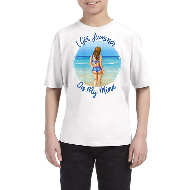 I Got Summer On My Mind, Woman On The Beach T Shirt Youth Tee by saldeenshakir | Artistshot