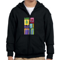 Storybots Character Box Up Youth Zipper Hoodie | Artistshot