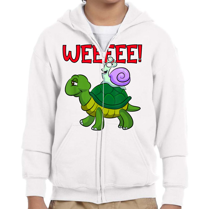 Funny Turtle Snail Running T Shirt Youth Zipper Hoodie by KretschmerBridge | Artistshot