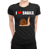 I Heart Snails Graphic Shirt For Slimy Snail Lovers Kids Tee Ladies Fitted T-shirt | Artistshot