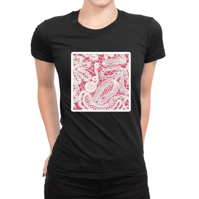 Modern Gold White Marble Stone Chic Pattern 39083668 Ladies Fitted T-Shirt by izank2 | Artistshot