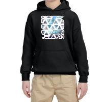 Modern Messy White And Black Paint Brushstrokes 15685444 Youth Hoodie | Artistshot