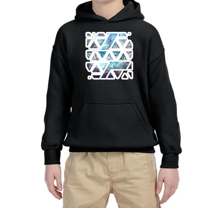 Modern Messy White And Black Paint Brushstrokes 15685444 Youth Hoodie by izank2 | Artistshot