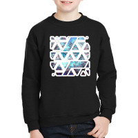 Modern Messy White And Black Paint Brushstrokes 15685444 Youth Sweatshirt | Artistshot