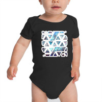 Modern Messy White And Black Paint Brushstrokes 15685444 Baby Bodysuit | Artistshot