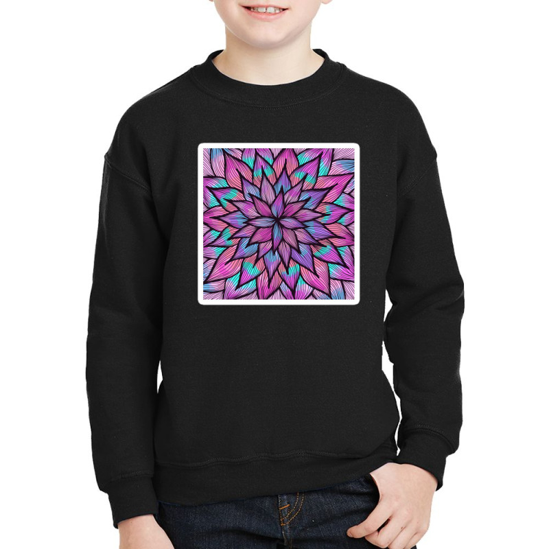 Modern Rose Gold Glitter Black White Color Blocks Youth Sweatshirt by izank2 | Artistshot