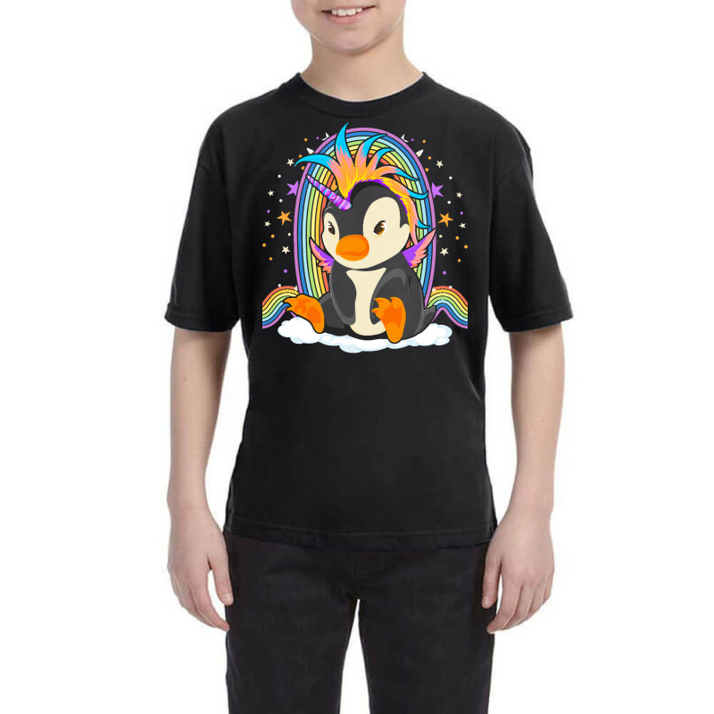 Animal T  Shirt Cute Magical Penguincorn Rainbow Unicorn Penguin Fanta Youth Tee by freddy08359 | Artistshot