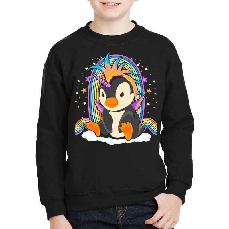 Animal T  Shirt Cute Magical Penguincorn Rainbow Unicorn Penguin Fanta Youth Sweatshirt by freddy08359 | Artistshot