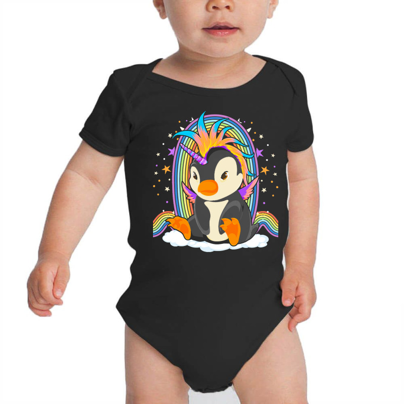 Animal T  Shirt Cute Magical Penguincorn Rainbow Unicorn Penguin Fanta Baby Bodysuit by freddy08359 | Artistshot