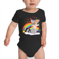 Animal T  Shirt Cute Raccoonicorn Fantasy Trash Panda Unicorn Magical Baby Bodysuit | Artistshot