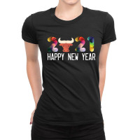 Welcome New Year 2021 Ladies Fitted T-shirt | Artistshot