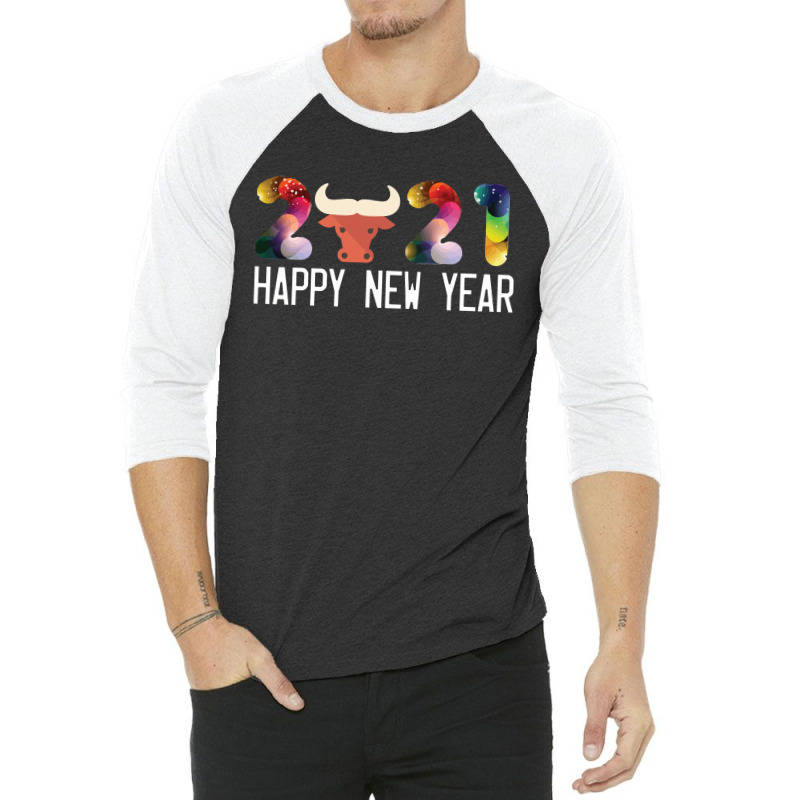 Welcome New Year 2021 3/4 Sleeve Shirt by cogentprint | Artistshot