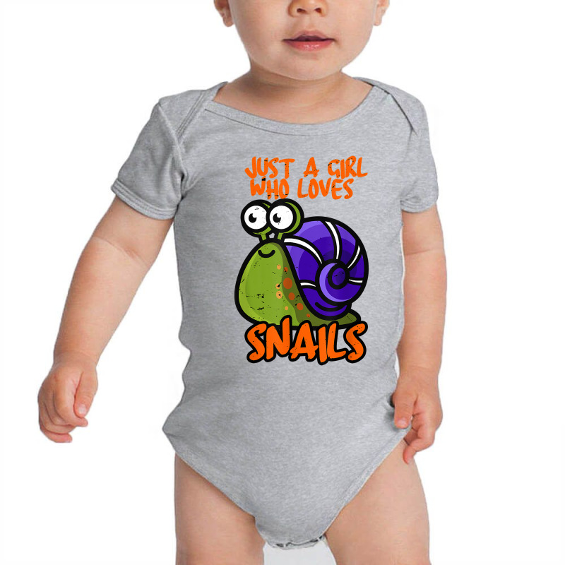 Just A Girl Who Loves Snails Snail Gift T Shirt Baby Bodysuit by darelychilcoat1989 | Artistshot