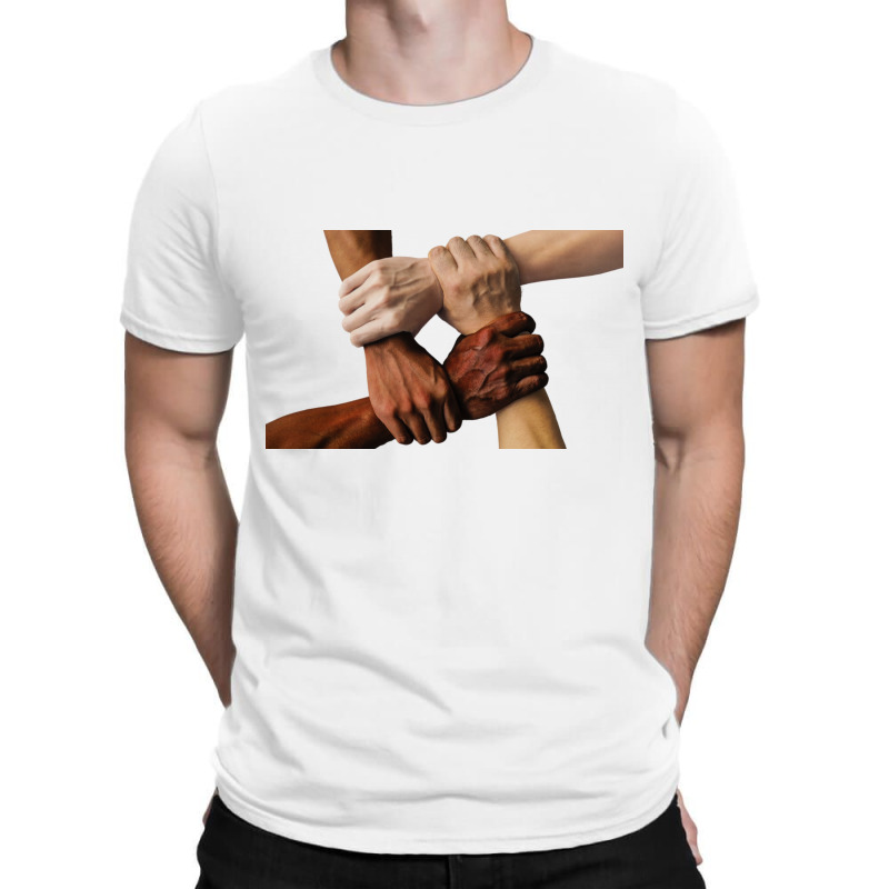 No Racism White And Black T-Shirt by ŞEN | Artistshot