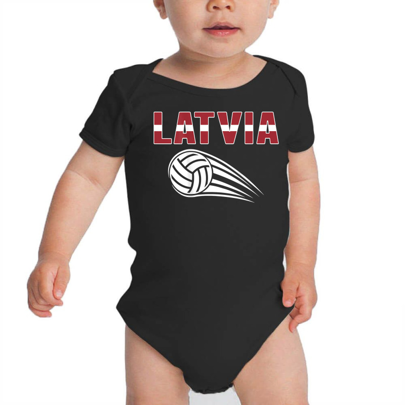 Latvia Volleyball Fans Jersey   Latvian Flag Sport Lovers T Shirt Baby Bodysuit by AakritiRosek1997 | Artistshot