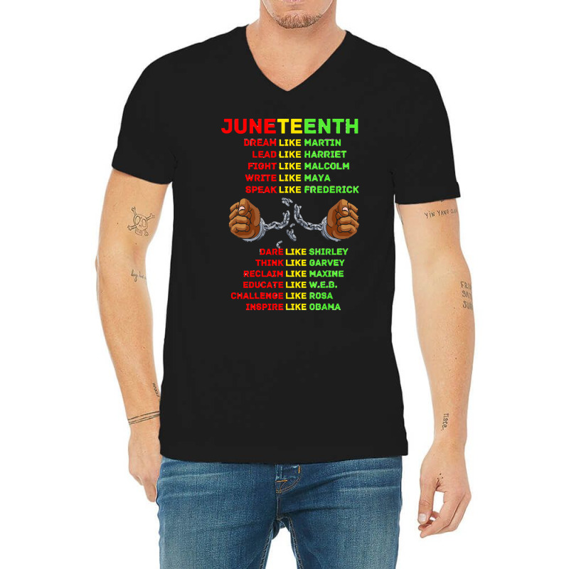 Juneteenth Insprire Like Martin T  Shirtjuneteenth Insprire Like Marti V-neck Tee | Artistshot