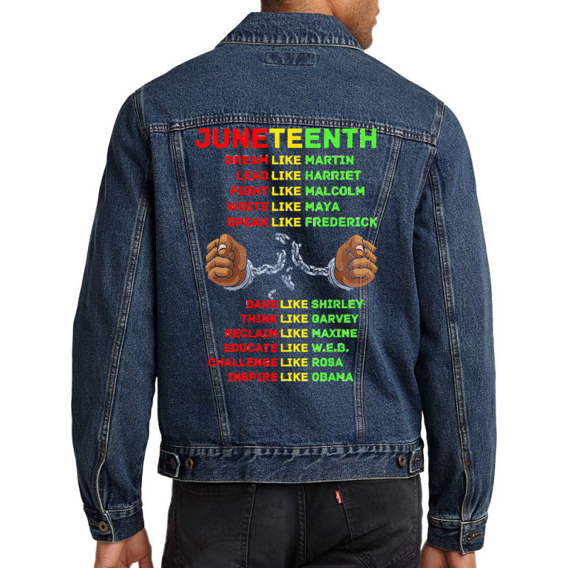 Juneteenth Insprire Like Martin T  Shirtjuneteenth Insprire Like Marti Men Denim Jacket | Artistshot