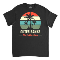 North Carolina Retro Beach Vacation Souvenir Obx Outer Banks Tank Top Classic T-shirt | Artistshot