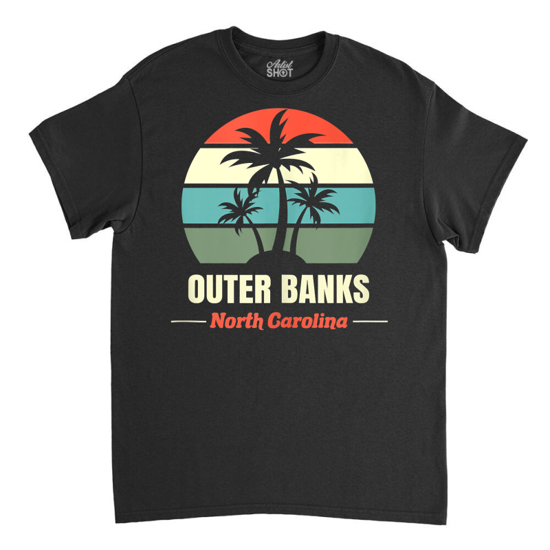 North Carolina Retro Beach Vacation Souvenir Obx Outer Banks Tank Top Classic T-shirt by Smykowskicalob1991 | Artistshot