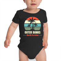 North Carolina Retro Beach Vacation Souvenir Obx Outer Banks Tank Top Baby Bodysuit | Artistshot