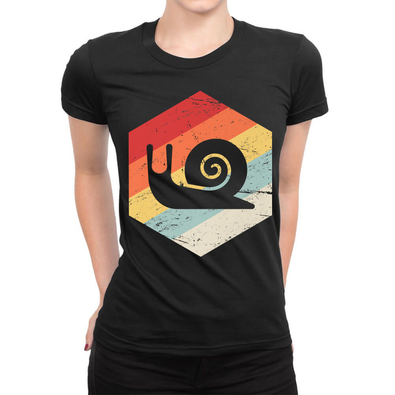 Retro Vintage Snail T Shirt Ladies Fitted T-Shirt by KretschmerBridge | Artistshot