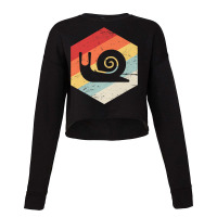 Retro Vintage Snail T Shirt Cropped Sweater | Artistshot