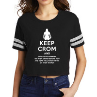 Crushs Your Enemies Merch Scorecard Crop Tee | Artistshot