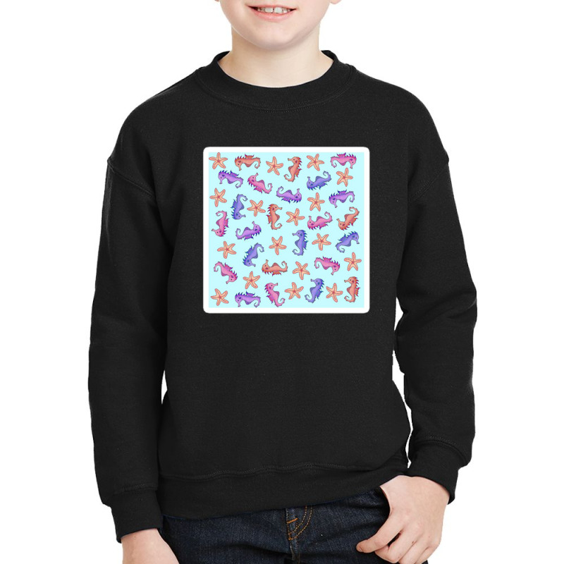 Watercolor Retro Strawberry Hard Candy Pattern 22165754 Youth Sweatshirt by izank2 | Artistshot