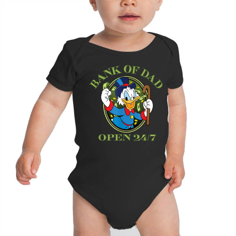 Ducktales Scrooge Mcduck   Bank Of Dad T Shirt Baby Bodysuit by jermonmccline | Artistshot