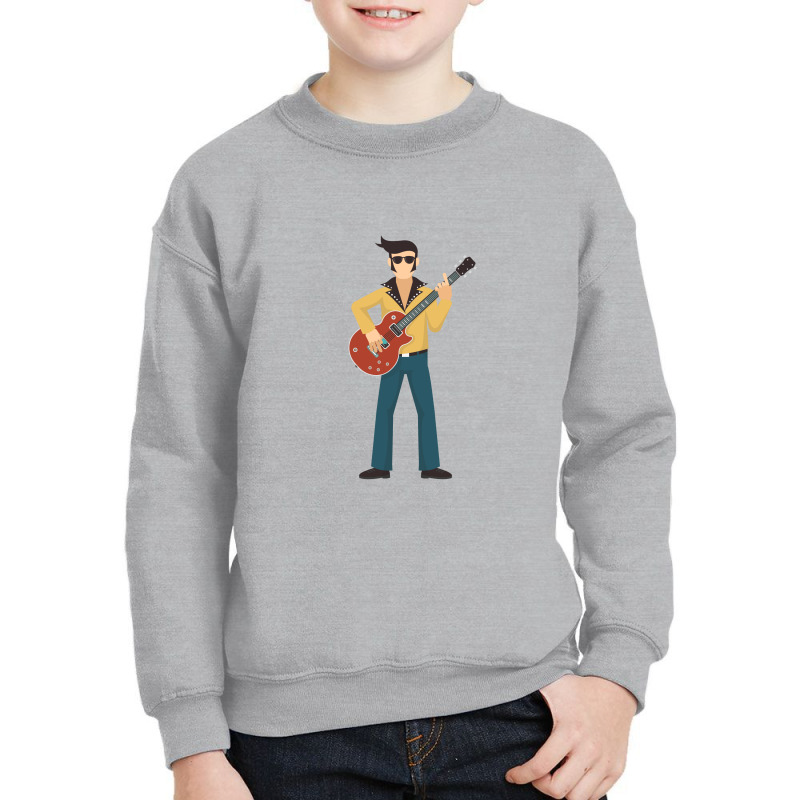 Guitar Player Rock And Roll Youth Sweatshirt by ŞEN | Artistshot