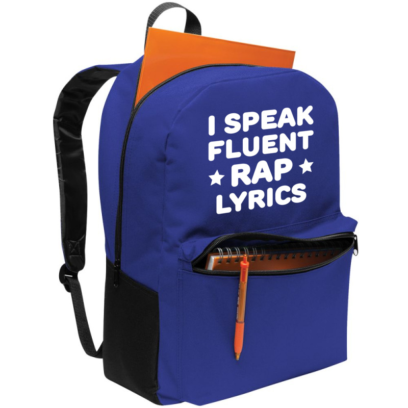 I Speak Fluent Rap Lyrics Backpack | Artistshot