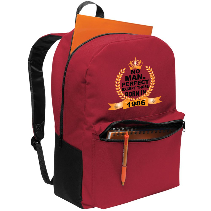 No Man Is Perfect Except Those Born In 1985 Backpack | Artistshot