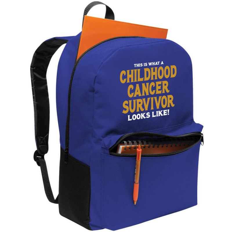 Never Underestimate The Strength Of A Childhood Cancer Warrior Backpack | Artistshot