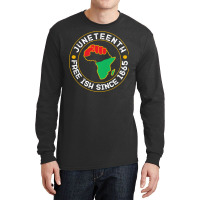 Juneteenth T  Shirt Juneteenth Free Ish Since 1865 Vintage T  Shirt Long Sleeve Shirts | Artistshot