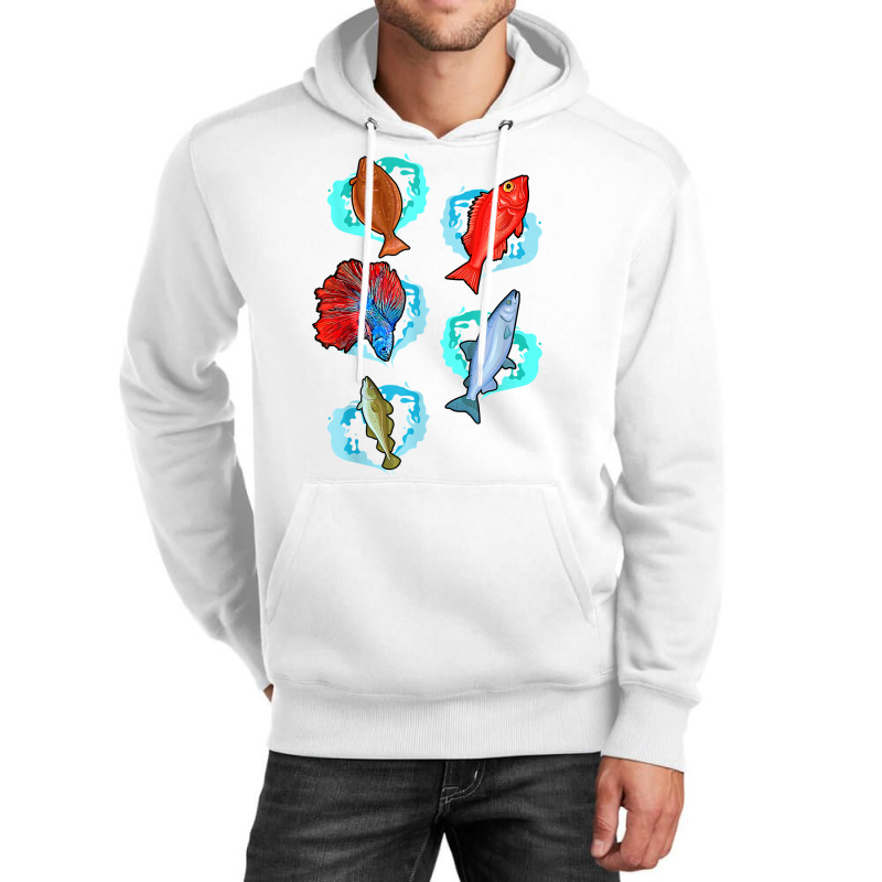 Fish Species Collection Fishkeeping Sea Animal Fishing Fish T Shirt Unisex Hoodie by Smykowskicalob1991 | Artistshot