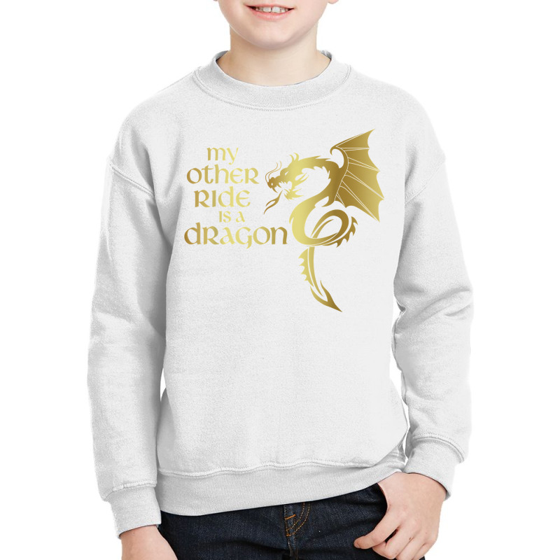 My Other Ride Is A Dragon Medieval Renaissance Fair Knight T Shirt Youth Sweatshirt by saldeenshakir | Artistshot