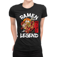 Ramen Legend Japanese Noodle Chinese Dragon Anime Manga Food T Shirt Ladies Fitted T-shirt | Artistshot