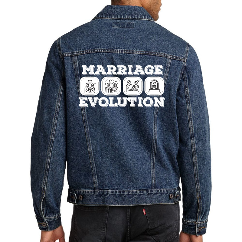 Marriage Evolution Men Denim Jacket by rardesign | Artistshot