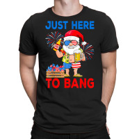 Just Here To Bang Gnomes Lover American Beer Summer Beach T Shirt T-shirt | Artistshot