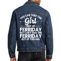 Girl Out Of Ferriday La Louisiana Gift Funny Home Roots Usa T Shirt Men Denim Jacket | Artistshot