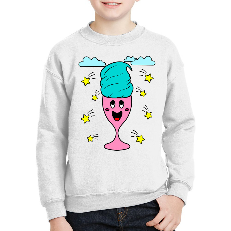 Cute Cup Ice Cream Cloud Shake Youth Sweatshirt by vnteees | Artistshot