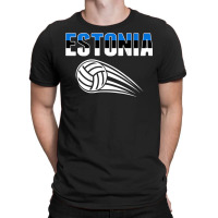 Estonia Volleyball Fans Jersey   Estonian Flag Sport Lovers T Shirt T-shirt | Artistshot