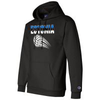 Estonia Volleyball Lovers Jersey   Estonian Flag Sport Fans T Shirt Champion Hoodie | Artistshot